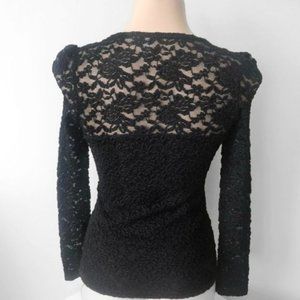 the Wizard of Oz - Black Lace Peekaboo - Sexy Longsleeve Shirt